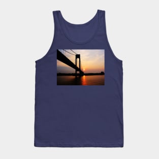 Verrazano Bridge at Dawn Tank Top